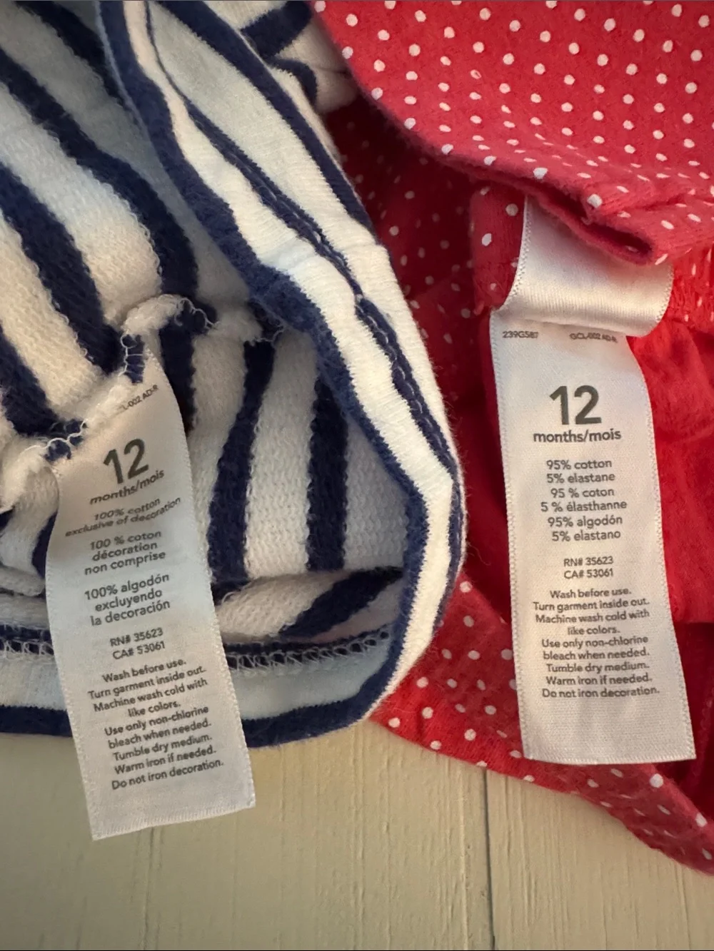 Baby Girl Navy Stripe Top & Leggings
